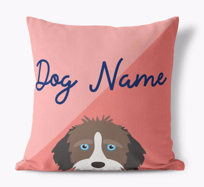 Peeking Name: Personalized {breedFullName} Pillow